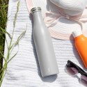 Butelka termiczna, stalowa, 0,75 l, szara
