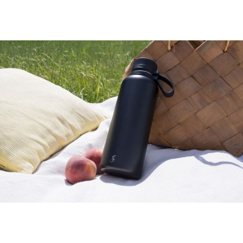 Butelka termiczna, stalowa, 1,0 l, czarna