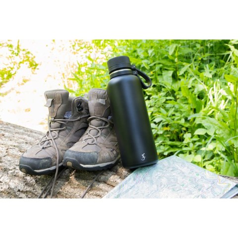 Butelka termiczna, stalowa, 1,0 l, czarna