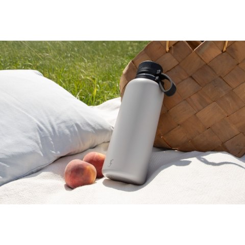 Butelka termiczna, stalowa, 1,0 l, szara