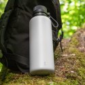 Butelka termiczna, stalowa, 1,0 l, szara