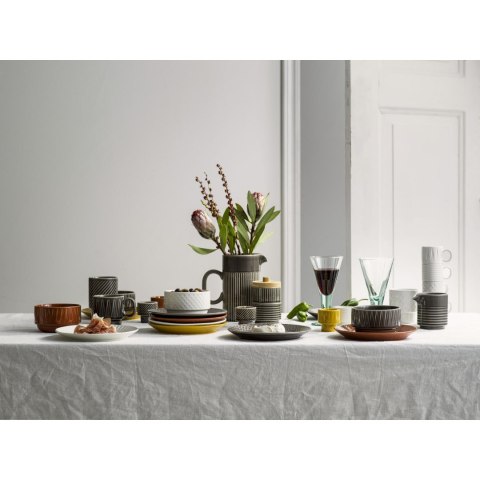 Dzbanek, szary, ceramika, 1,0 l, śred. 11 x 19 cm