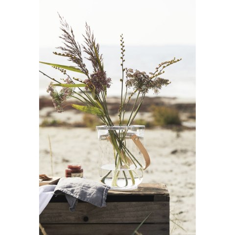 Szklane wiaderko do szampana, wazon lub lampion, śred. 18,5 x 23 cm