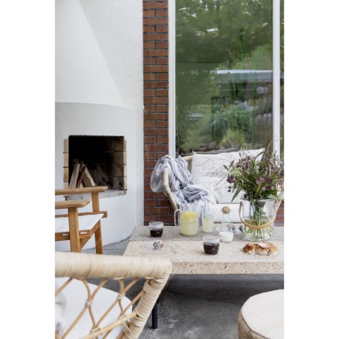 Szklane wiaderko do szampana, wazon lub lampion, śred. 18,5 x 23 cm