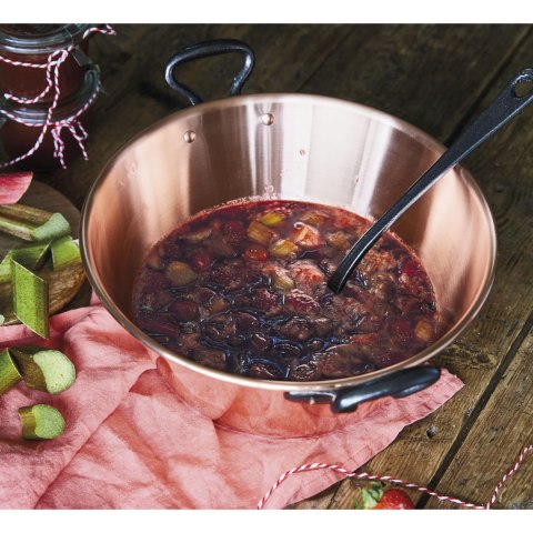 Garnek do dżemu, miedź, 3,0 l, śred. 26 x 11,5 cm