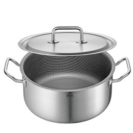 Garnek niski z powłoką nieprzywierającą, stal nierdzewna, śred. 24 cm, 4,7 l