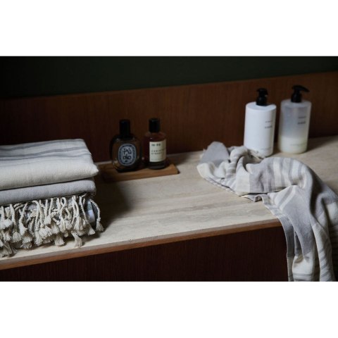 Kocyk piknikowy lub ręcznik plażowy Ella Hamam, 145 x 250 cm, bawełna organiczna, zielony