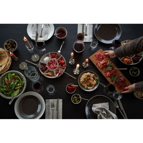 Miseczki na przekąski, 2 szt., kamionka, śred. 12 x 7 cm, szare