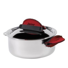 Nakładki na uchwyty do garnków, 2 szt., 10 x 5 x 3 cm, neopren, czerwone