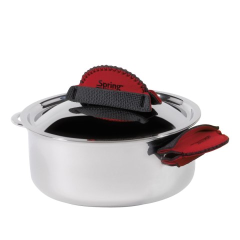 Nakładki na uchwyty do garnków, 2 szt., 10 x 5 x 3 cm, neopren, czerwone