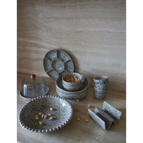 Podstawki do taco, 2 szt., kamionka, 11,5 x 12 x 5,5 cm, szare