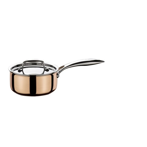 Rondel miedziany, 1,4 l, śred. 16 cm, miedź/stal nierdzewna 18/10