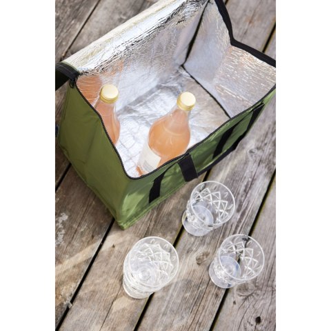 Torba termiczna, 34 x 22 x 18 cm, 6,3 l, zielona