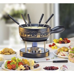 Zestaw do fondue, dla 6 os., 10 el., ceramika/metal, 2,0 l, śred. 22 cm