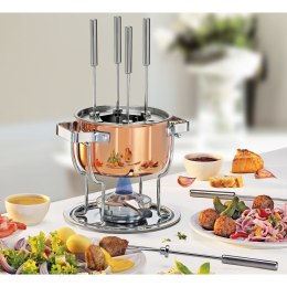 Zestaw do fondue, dla 6 os., stal nierdzewna/miedź, śred. 17 cm, 1,5 l