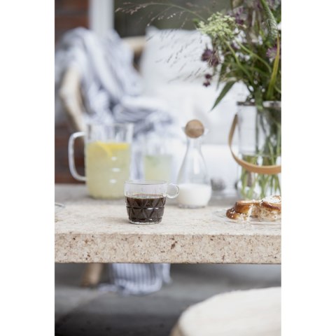 Zestaw filiżanek piknikowych, 4 szt., przezroczysty akryl, 0,2 l, śred. 8 x 8 cm