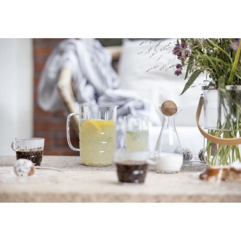 Zestaw filiżanek piknikowych, 4 szt., przezroczysty akryl, 0,2 l, śred. 8 x 8 cm