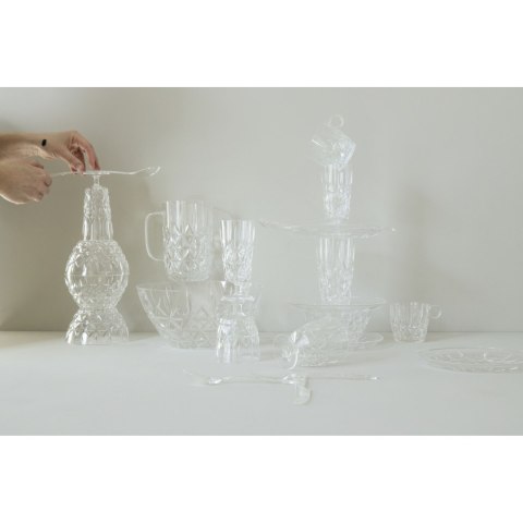 Zestaw filiżanek piknikowych, 4 szt., przezroczysty akryl, 0,2 l, śred. 8 x 8 cm