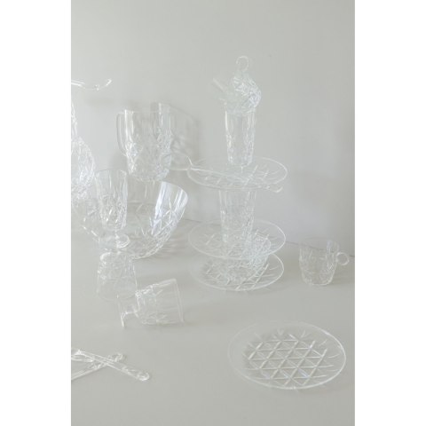 Zestaw filiżanek piknikowych, 4 szt., przezroczysty akryl, 0,2 l, śred. 8 x 8 cm