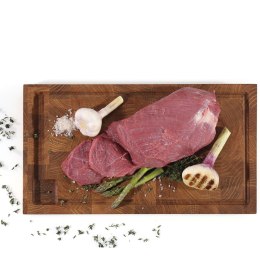 Blok do krojenia typu end grain, drewno dębowe, 45 x 25 x 4 cm