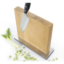 Blok na noże magnetyczny, 10 noży, 28 x 9 x 25 cm, drewno dębowe