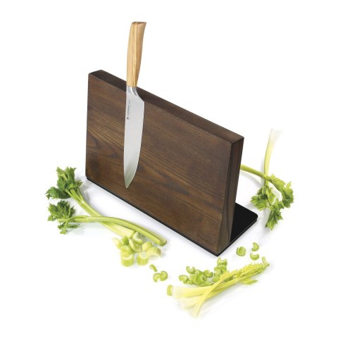 Blok na noże magnetyczny, na 8 noży, 36 x 12,5 x 23 cm, jesion