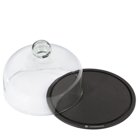 Deska do sera z pokrywą, laminat włókna drzewnego/szkło, śred. 23 x 15,5 cm