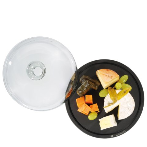 Deska do sera z pokrywą, laminat włókna drzewnego/szkło, śred. 23 x 15,5 cm