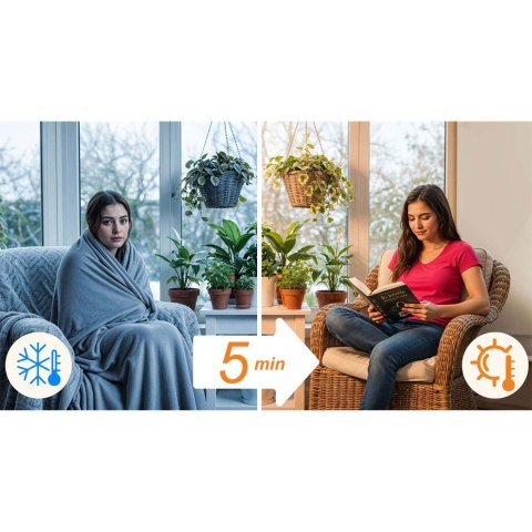 Grzejnik na podczerwień promiennik podczerwieni 800 W Berdsen BD-986