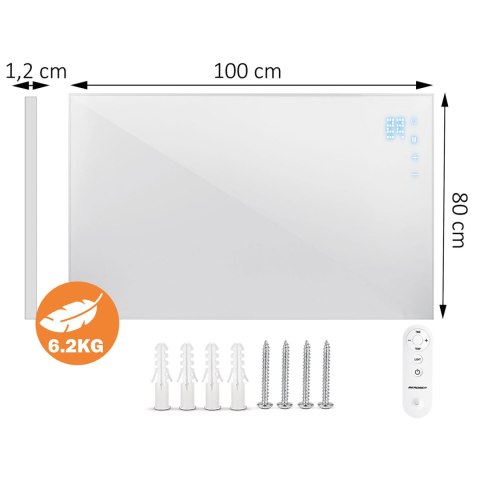 Grzejnik na podczerwień promiennik podczerwieni 800 W Berdsen BD-987 pilot WiFi aplikacja