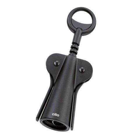 Korkociąg skrzydłowy, 18,5 cm, czarny