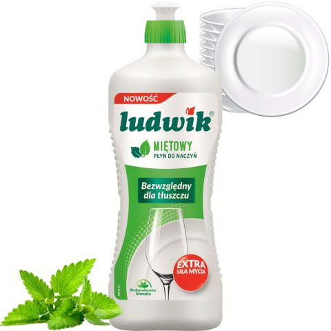 Ludwik Płyn Do Naczyń Miętowy Butelka 900g LUDWIK