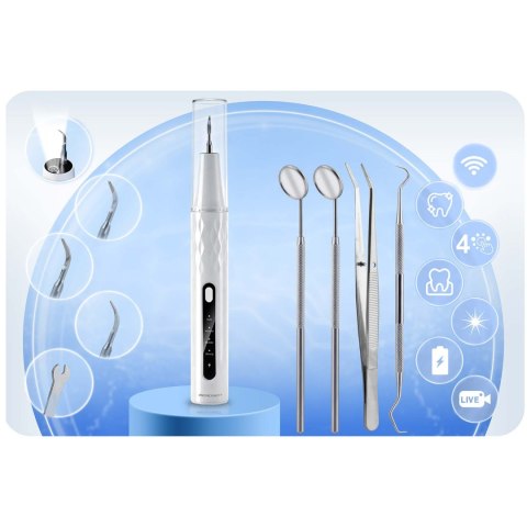 Skaler ultradźwiękowy kamera do zębów 4 tryby do usuwania kamienia LED Berdsen BD-250