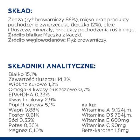 Hill's PD Prescription Diet Canine d/d Kaczka I Ryż 12kg