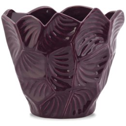 Ceramiczny Wazon Dekoracyjny z Antypoślizgowymi Podkładkami - Fioletowy