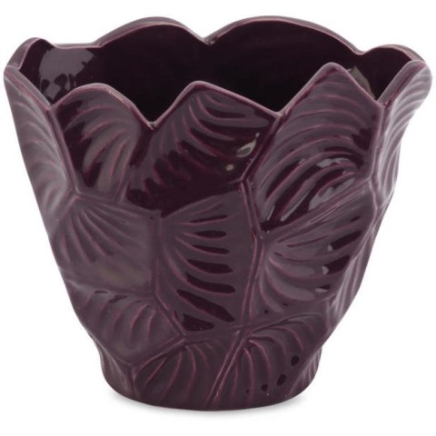 Ceramiczny Wazon Dekoracyjny z Antypoślizgowymi Podkładkami - Fioletowy