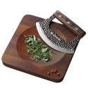 Deska z nożem do siekania ziół, 20 x 20 cm