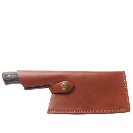 Nóż szefa kuchni w pokrowcu, 17 cm, stal/drewno pakka