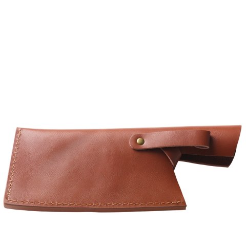 Nóż szefa kuchni w pokrowcu, 17 cm, stal/drewno pakka