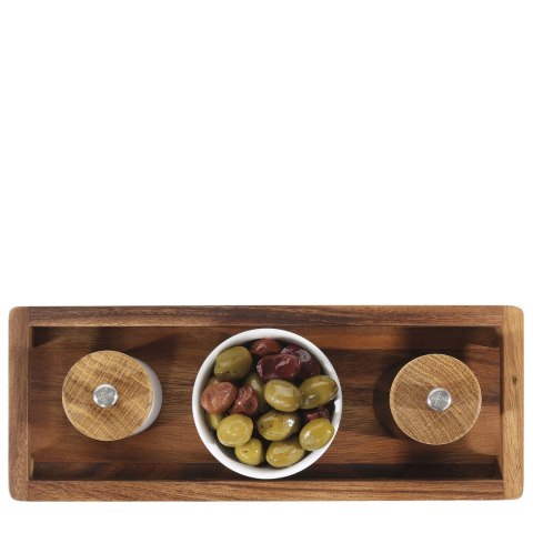 Taca do serwowania, drewno akacji, 40 x 15 x 4,5 cm