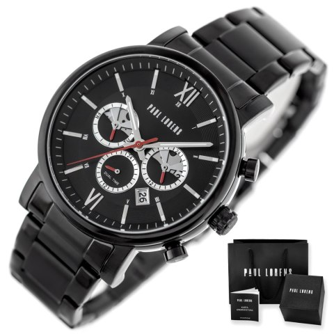 ZEGAREK MĘSKI PAUL LORENS - PL20017B-1A5 (zg386c) + BOX