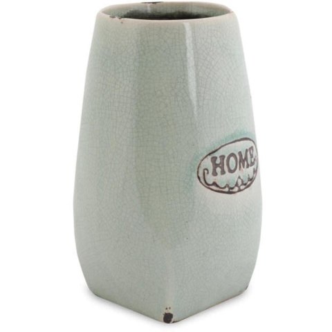 Wazon ceramiczny o wysokości 18 cm w stylu vintage w kolorze miętowym Home