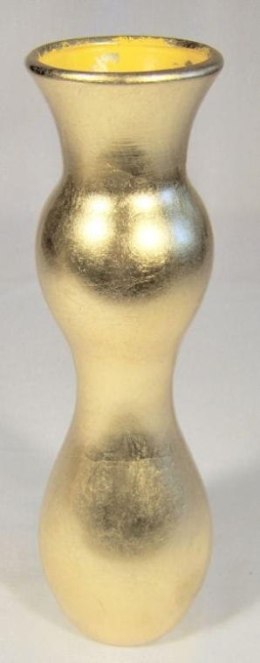 Złoty Wazon Ceramiczny o Wysokości 30 cm i Średnicy 9 cm