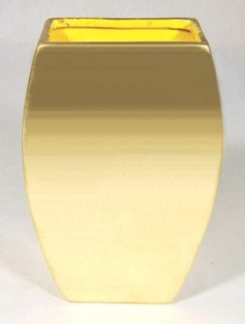 Złoty Wazonik o Wysokości 21 cm i Szerokości 13 cm