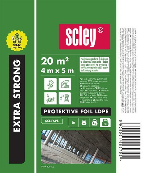 EKOLOGICZNA FOLIA OCHRONNA EXTRA STRONG (4 X 5 M) EKOLOGICZNA FOLIA OCHRONNA EXTRA STRONG (4 X 5 M)