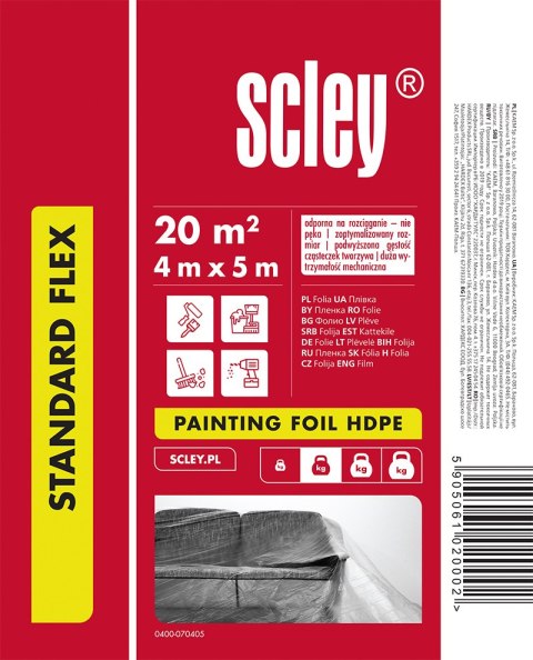 FOlIA OCHRONNA HDPE SClEY (4 x 5M) FOlIA OCHRONNA HDPE SClEY (4 x 5M)