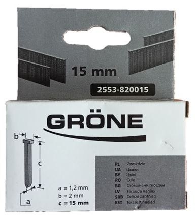 GWOŹDZIE DO GWOŹDZIAREK 15 MM 1000 SZT. GWOŹDZIE DO GWOŹDZIAREK 15 MM 1000 SZT.