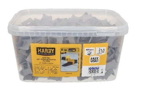 KlIPSY DO SYSTEMU POZIOMOWANIA HARDY 1,5 MM 400 SZTUK KlIPSY DO SYSTEMU POZIOMOWANIA HARDY 1,5 MM 400 SZTUK