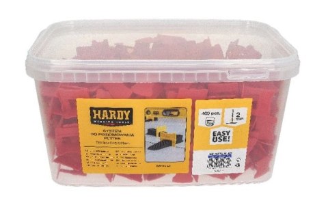 KlIPSY DO SYSTEMU POZIOMOWANIA HARDY 2 MM 400 SZTUK KlIPSY DO SYSTEMU POZIOMOWANIA HARDY 2 MM 400 SZTUK