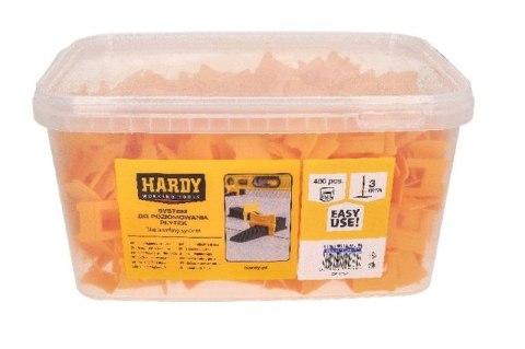 KlIPSY DO SYSTEMU POZIOMOWANIA HARDY 3 MM 400 SZTUK KlIPSY DO SYSTEMU POZIOMOWANIA HARDY 3 MM 400 SZTUK